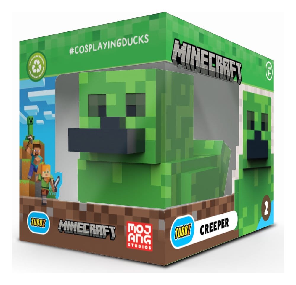 Numskull - Best of TUBBZ Boîte Canard de bain - Minecraft - Creeper - 9cm