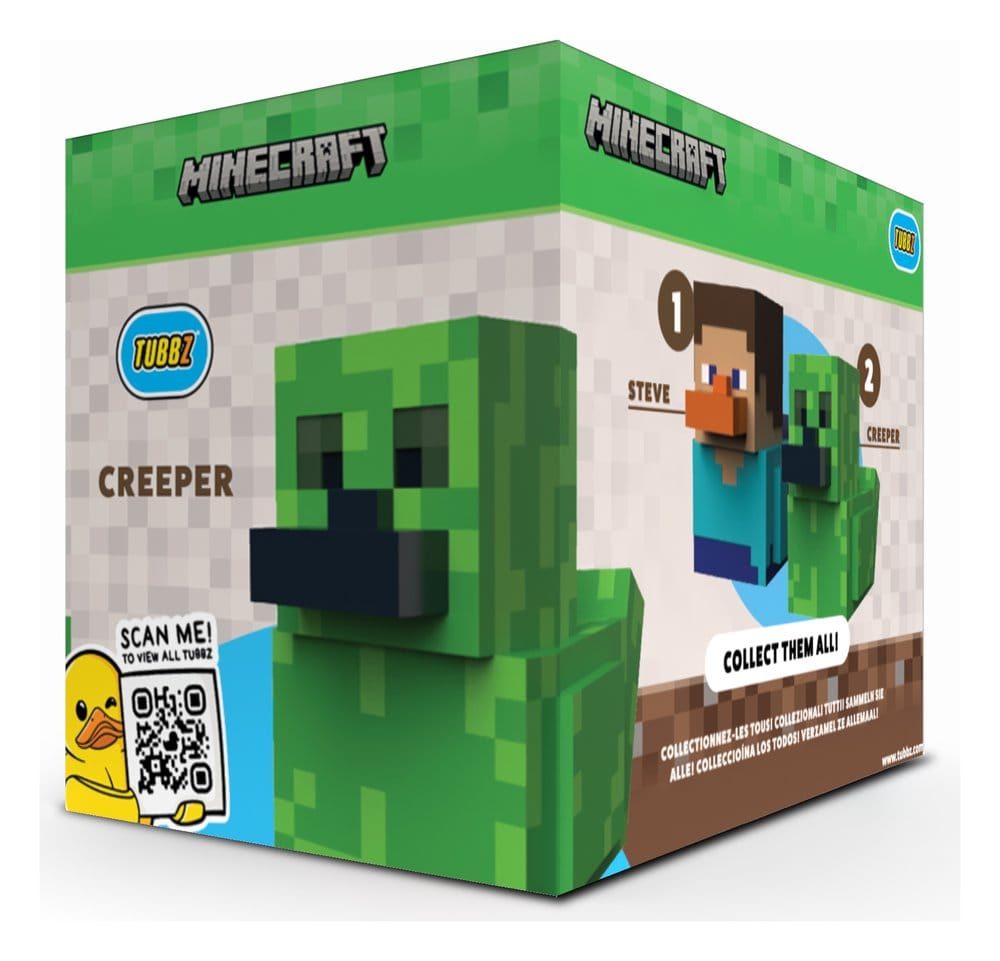 Numskull - Best of TUBBZ Boîte Canard de bain - Minecraft - Creeper - 9cm