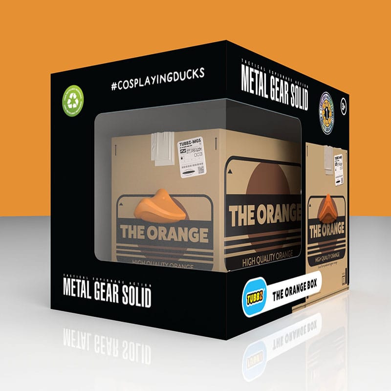 Numskull - Best of TUBBZ Boîte Canard de bain - Metal Gear Solid - The Orange Box - 9cm