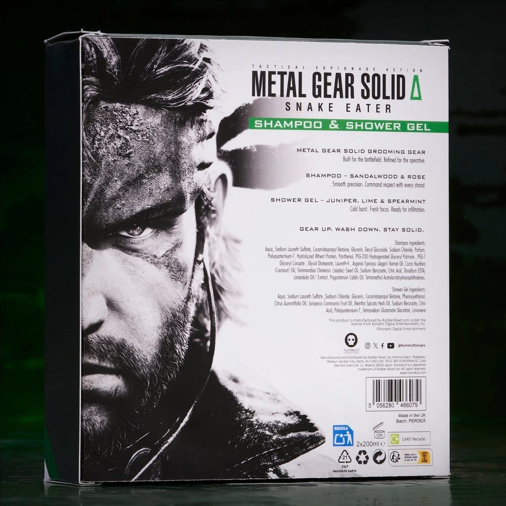 Metal Gear Solid coffret cadeau Gel Douche & Shampoing