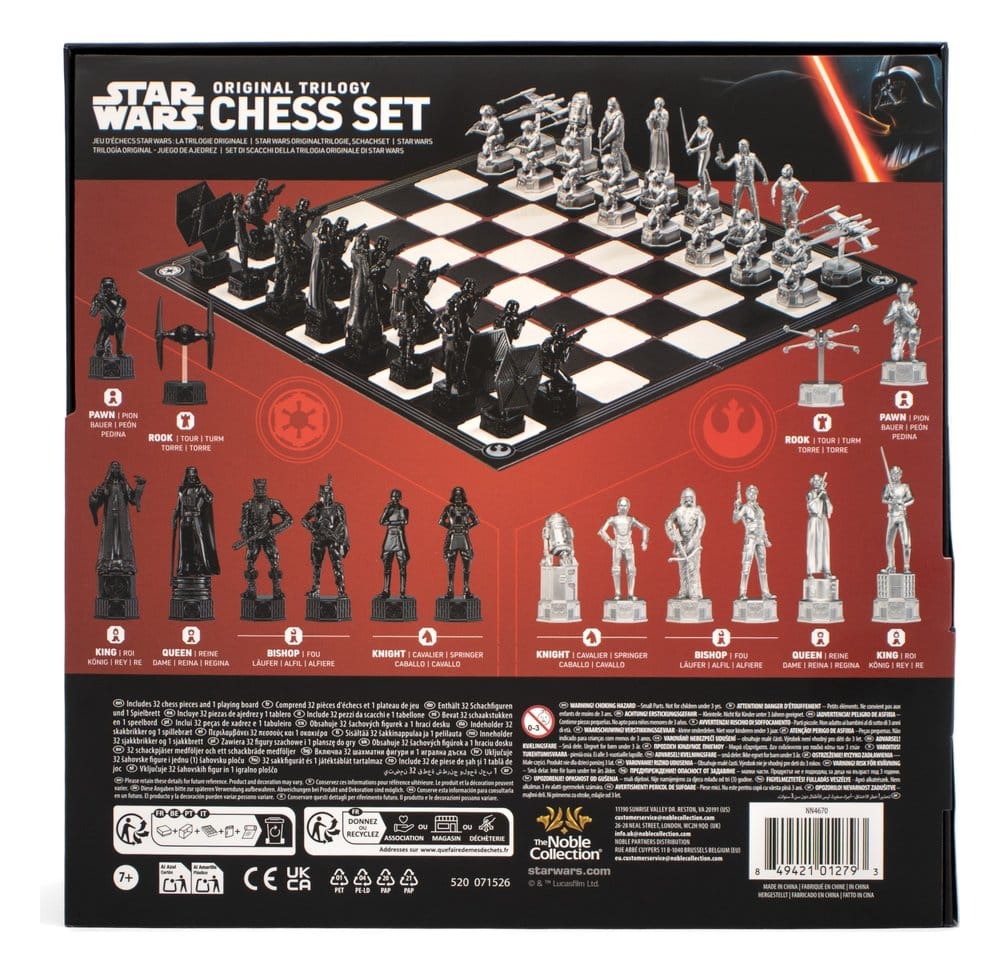 Star Wars Original Trilogy jeu d'échecs 47 cm