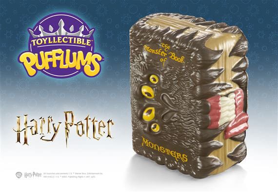 Harry Potter figurine anti-stress Squishy Pufflums The Monster Book of Monsters 15 cm