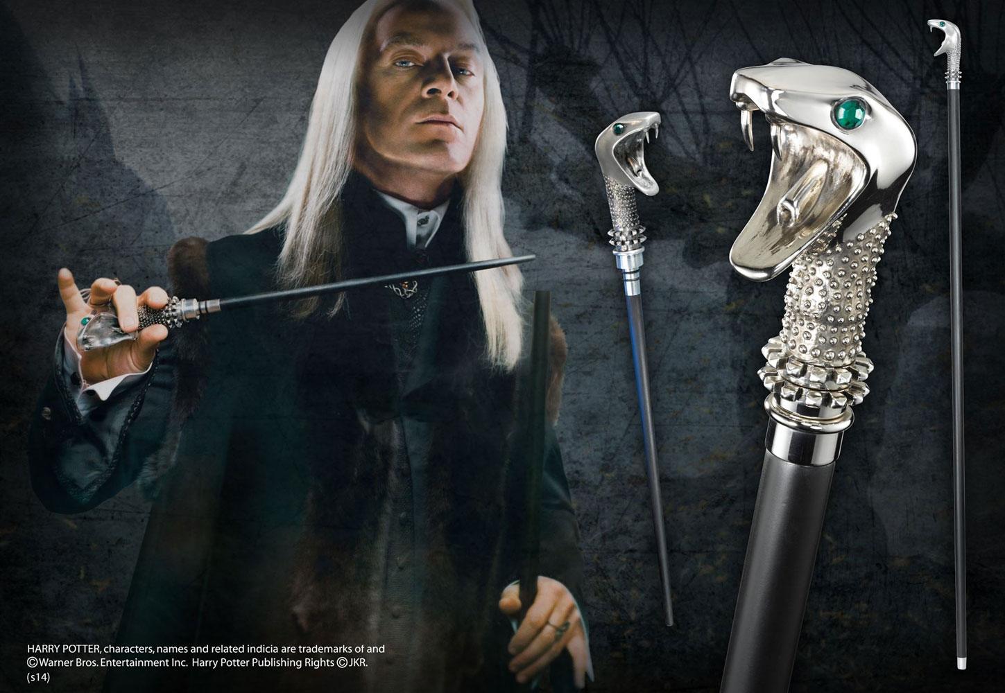 Harry Potter réplique canne / baguette de Lucius Malefoy