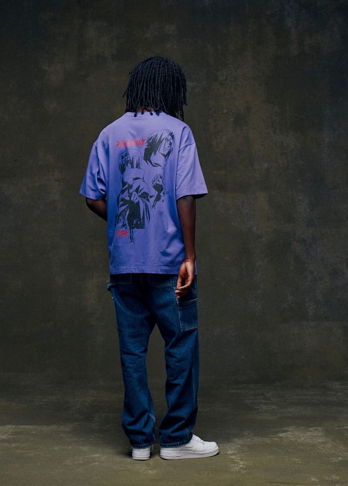 Naruto Shippuden T-Shirt Graphic Purple (M)