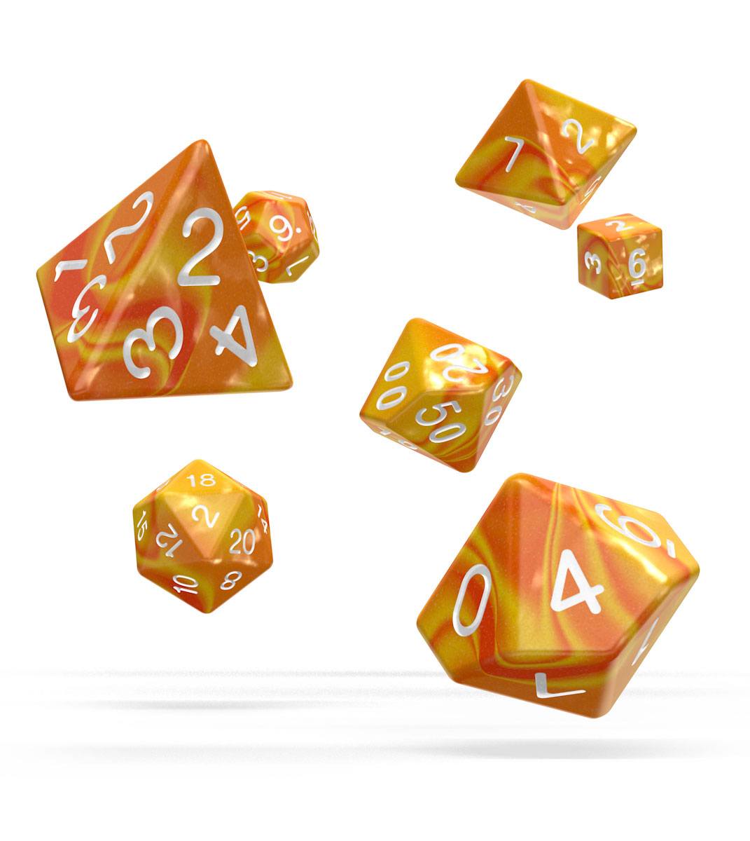 Oakie Doakie Dice dés RPG-Set Gemidice - Sunstone (7)