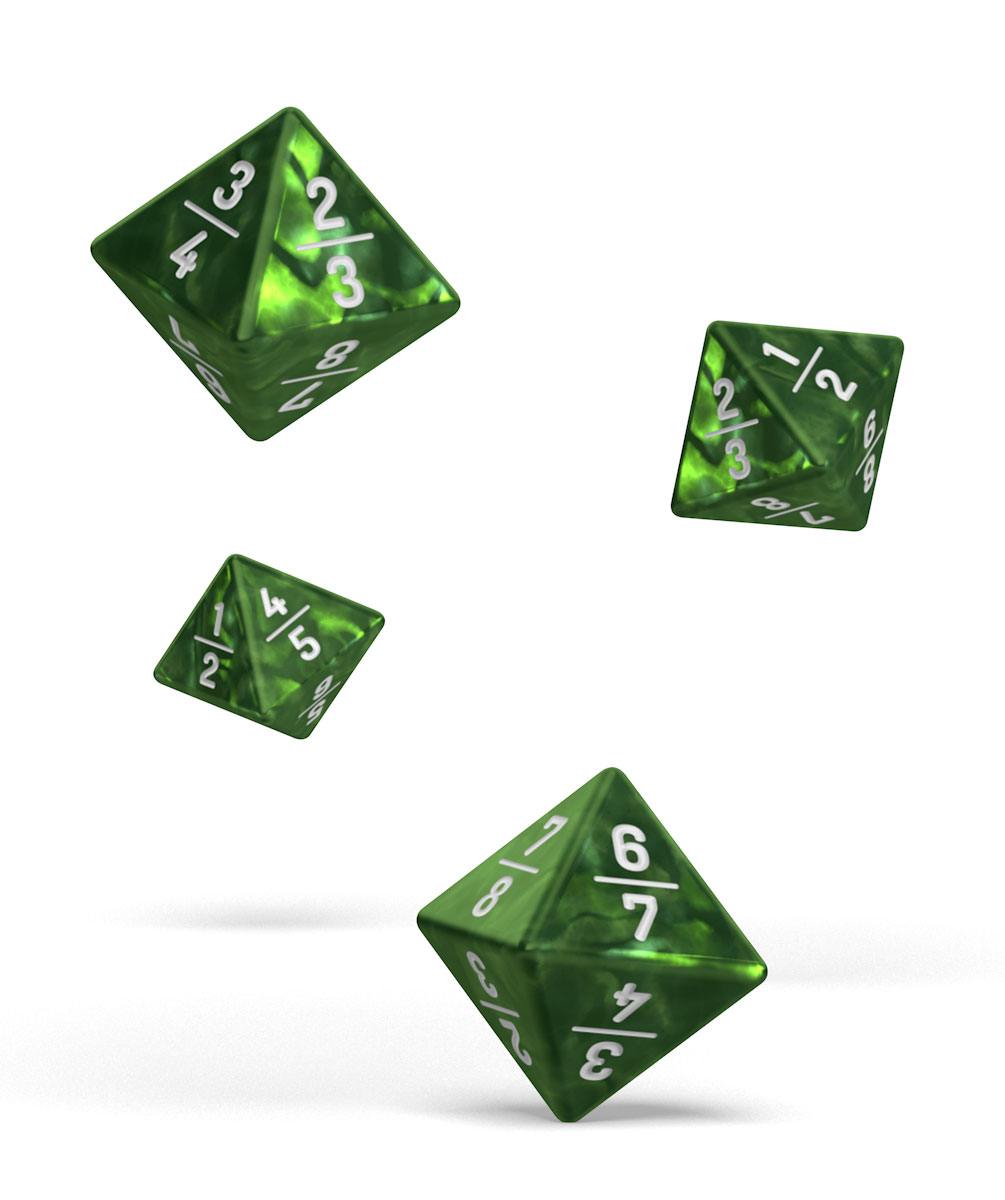 Oakie Doakie Dice dés D8 18 mm Goyf Marble - Vert (4)