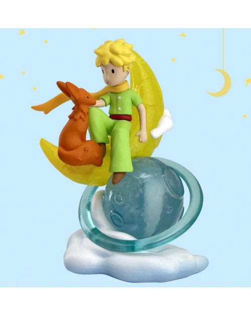 Le Petit Prince figurine Le Petit Prince et le renard sur la lune 8 cm