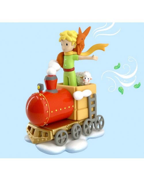 Le Petit Prince figurine Le Petit Prince et ses amis dans le train 8 cm