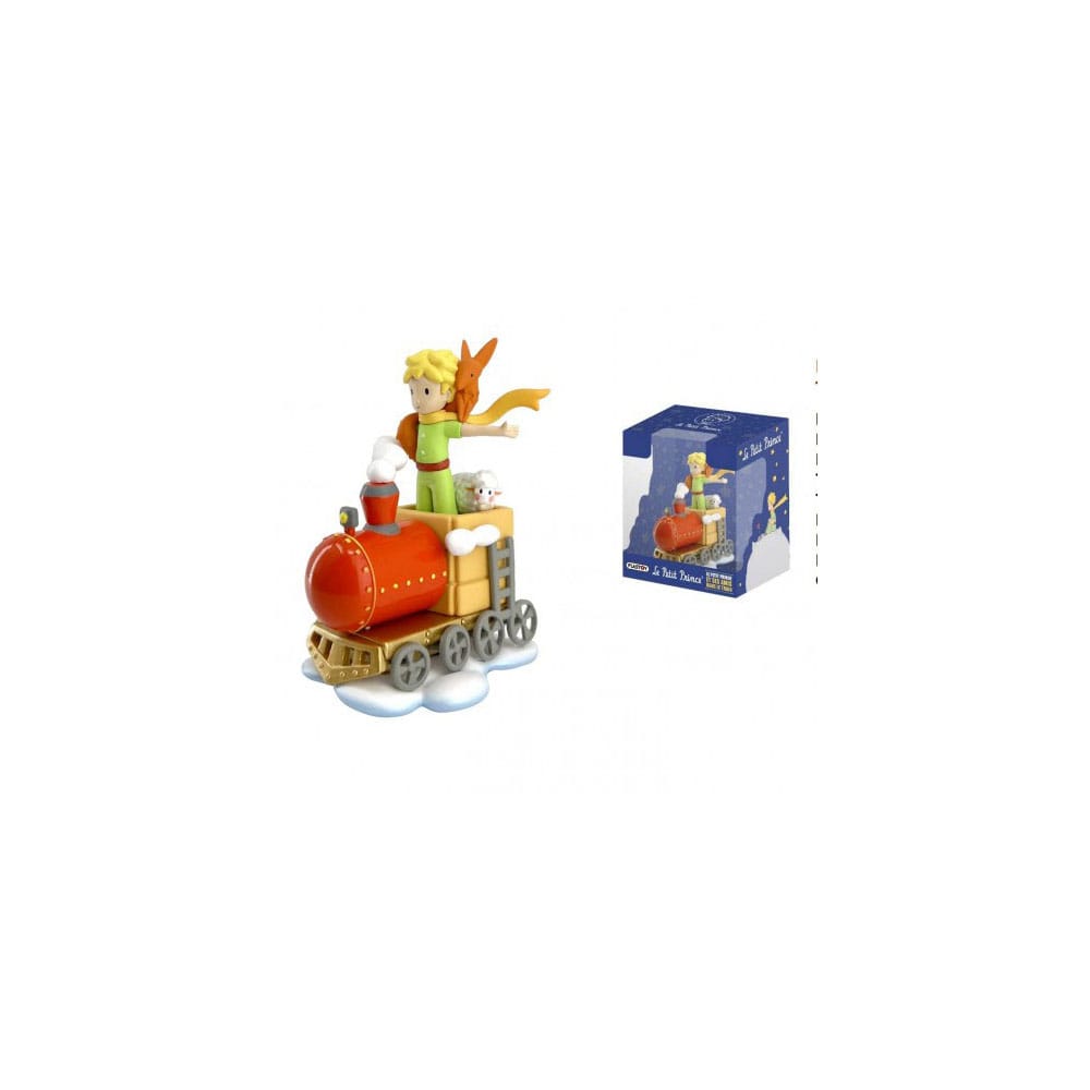 Le Petit Prince figurine Le Petit Prince et ses amis dans le train 8 cm