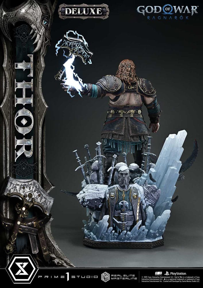 God of War: Ragnarök statuette Real Elite Masterline Series 1/3 Thor Deluxe Version 105 cm