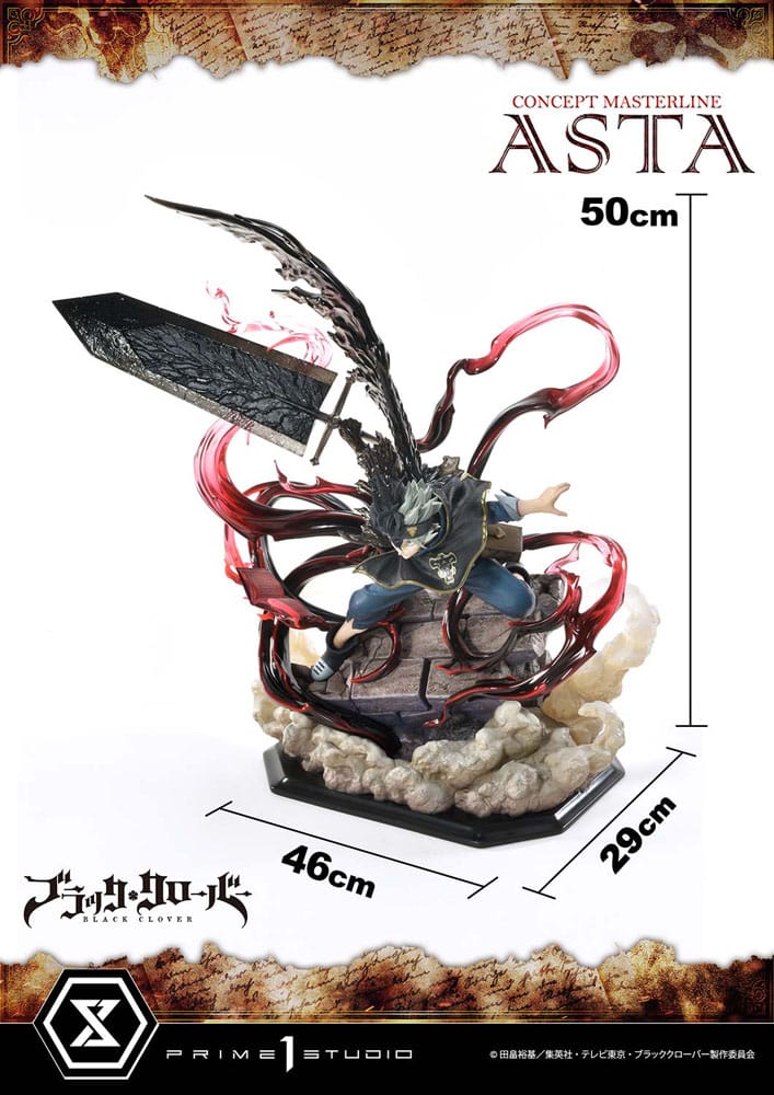 Black Clover Concept Masterline Series statuette 1/6 Asta Exclusive Bonus Ver. 50 cm