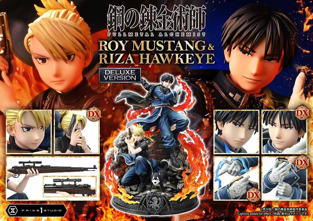 Fullmetal Alchemist statuette Concept Masterline 1/6 Roy Mustang & Riza Hawkeye Deluxe Bonus Version 50 cm
