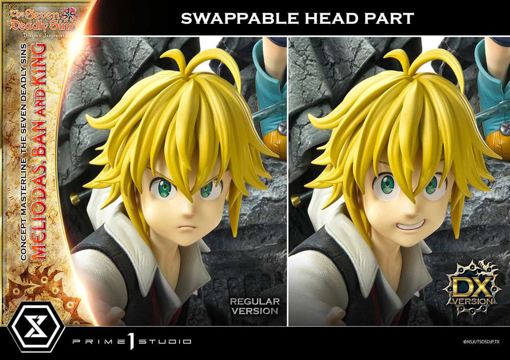 Seven Deadly Sins Concept Masterline Series statuette Meliodas, Ban and King Deluxe Version 55 cm