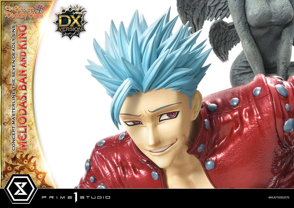 Seven Deadly Sins Concept Masterline Series statuette Meliodas, Ban and King Deluxe Version 55 cm
