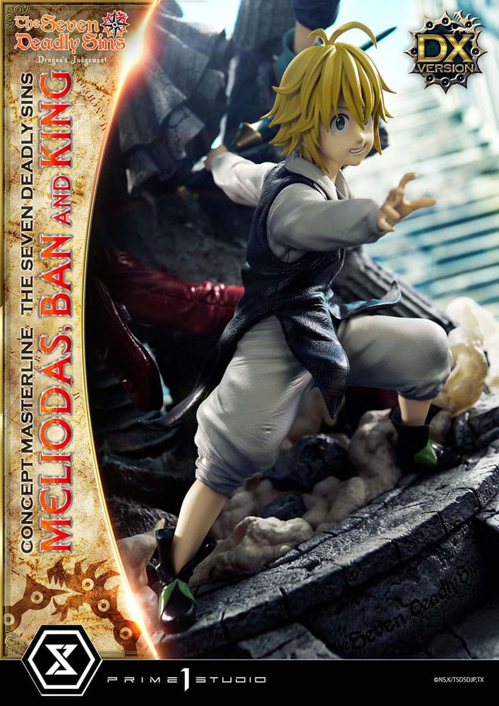 Seven Deadly Sins Concept Masterline Series statuette Meliodas, Ban and King Deluxe Version 55 cm