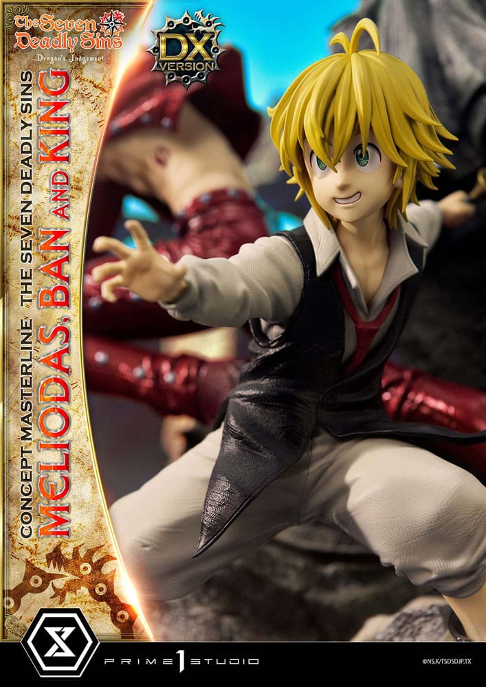 Seven Deadly Sins Concept Masterline Series statuette Meliodas, Ban and King Deluxe Version 55 cm