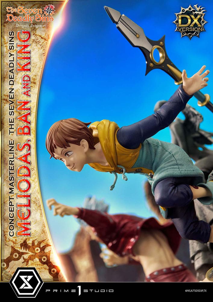 Seven Deadly Sins Concept Masterline Series statuette Meliodas, Ban and King Deluxe Bonus Version 55 cm