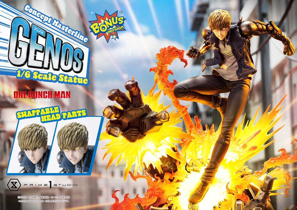 One Punch Man Concept Masterline Series statuette 1/6 Genos Bonus Ver. 33 cm