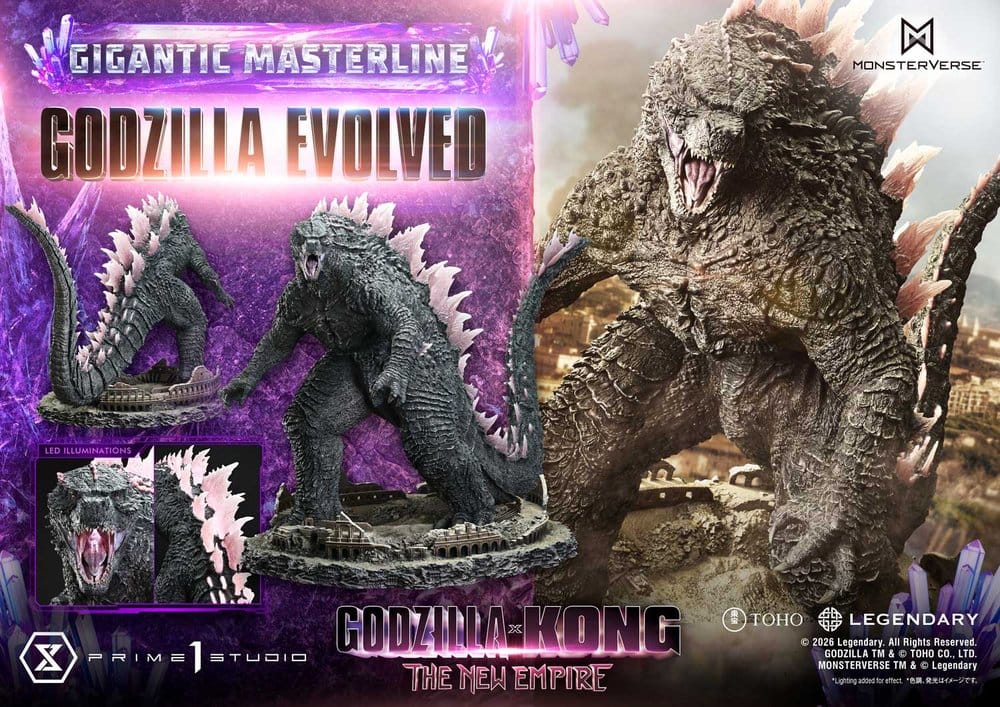 Godzilla x Kong: The New Empire (Film) statuette Gigantic Masterline Series Godzilla Evolved Bonus Ver. 93 cm