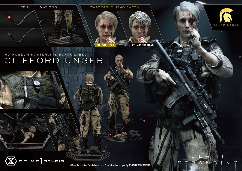 Death Stranding statuette 1/2 Clifford Unger Black Label 103 cm