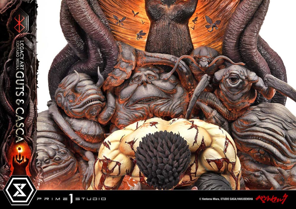 Berserk statuette Legacy Art Kentaro Miura 1/4 Guts & Casca 72 cm
