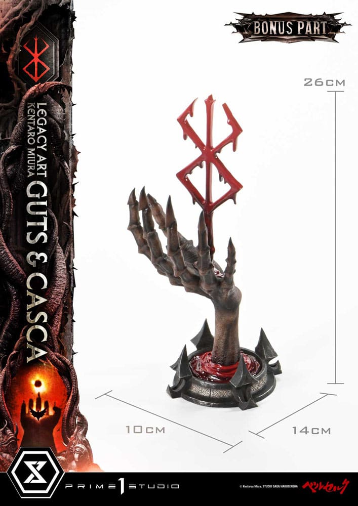 Berserk statuette Legacy Art Kentaro Miura 1/4 Guts & Casca Bonus Version 72 cm
