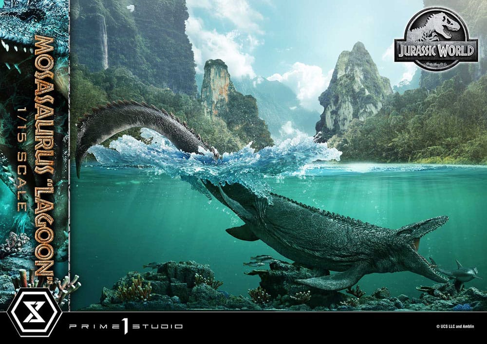 Jurassic World statuette Legacy Museum Collection 1/15 Mosasaurus "Lagoon" Bonus Version 57 cm