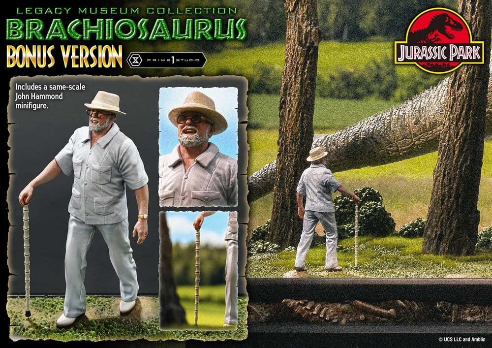 Jurassic Park (Film) Legacy Museum Collection statue 1/15 Brachiosaurus Bonus Version 128 cm