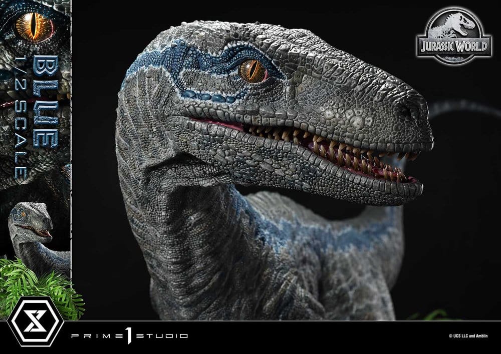 Jurassic World: Fallen Kingdom (Film) statuette Legacy Museum Collection 1/2 Blue 88 cm