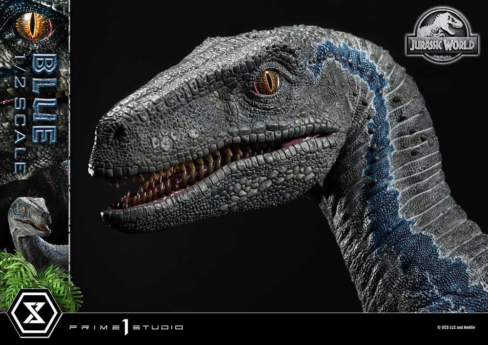 Jurassic World: Fallen Kingdom (Film) statuette Legacy Museum Collection 1/2 Blue 88 cm