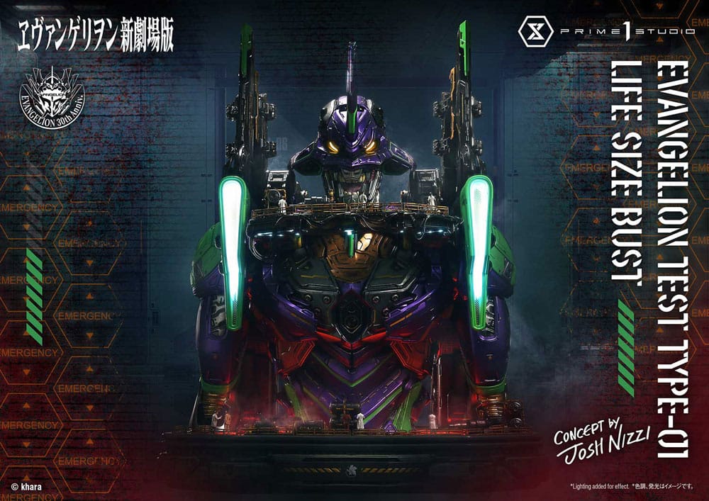 Neon Genesis Evangelion buste 1/1 Test Type-01 (Concept by Josh Nizzi) Bonus Ver. 86 cm