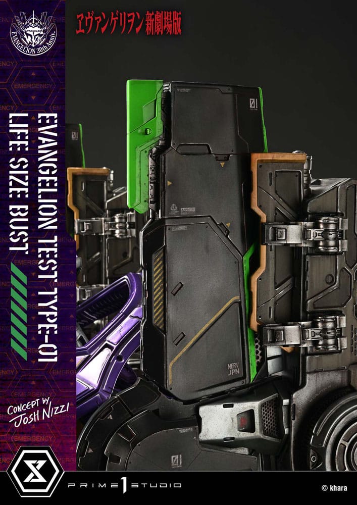 Neon Genesis Evangelion buste 1/1 Test Type-01 (Concept by Josh Nizzi) Bonus Ver. 86 cm
