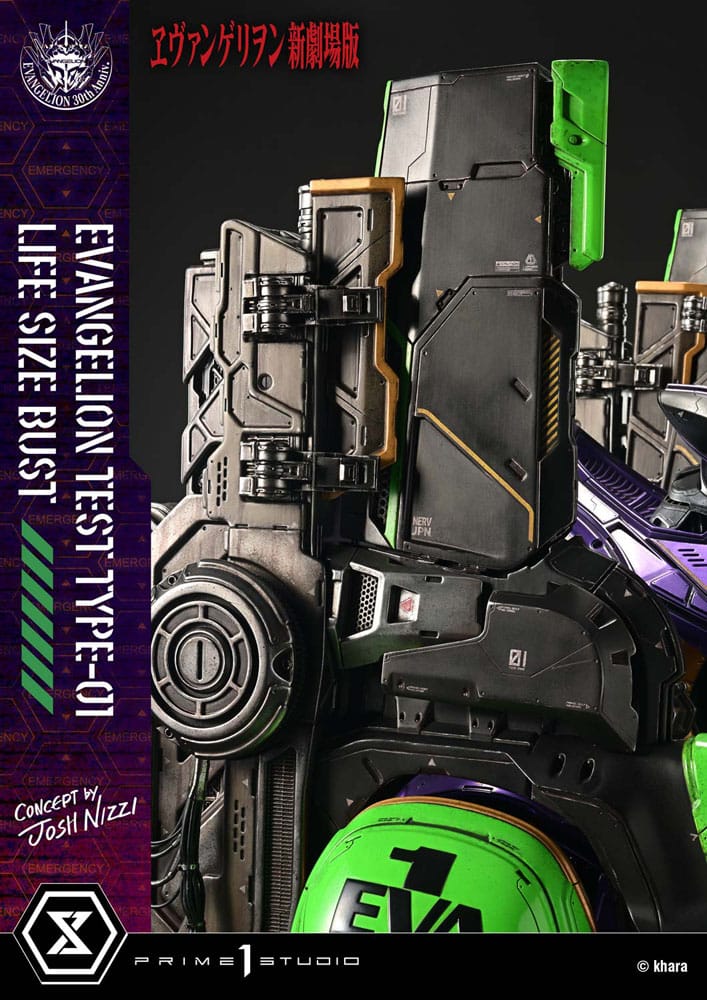 Neon Genesis Evangelion buste 1/1 Test Type-01 (Concept by Josh Nizzi) Bonus Ver. 86 cm