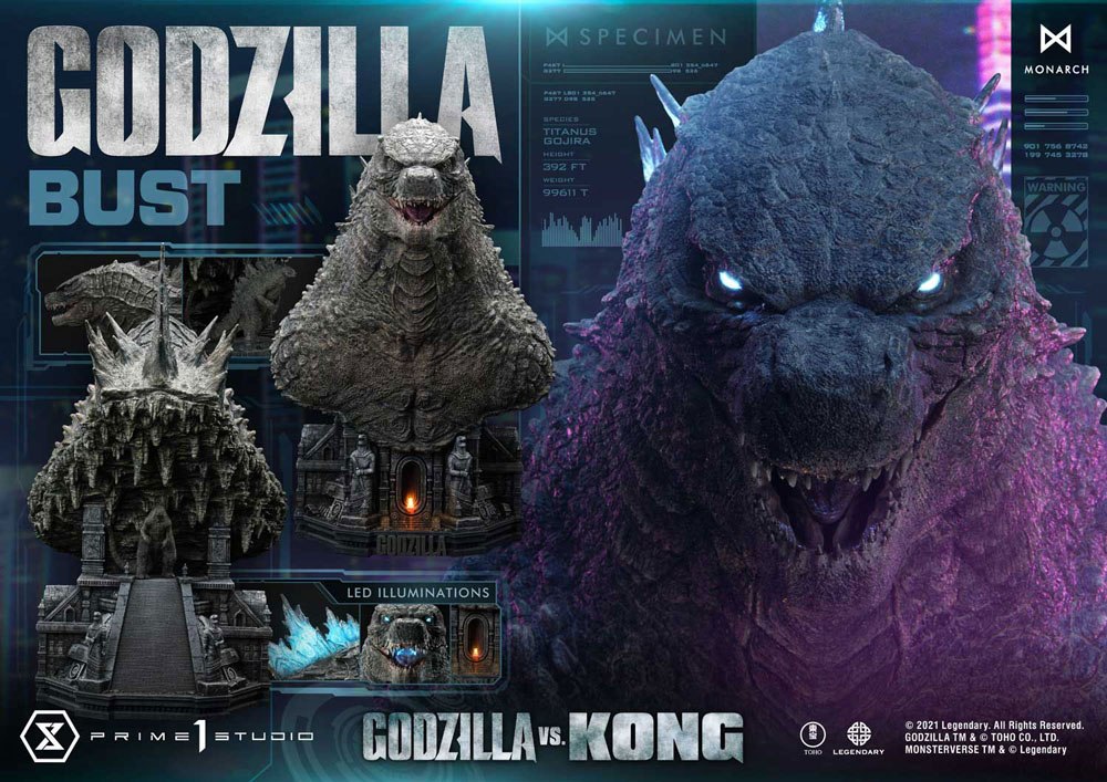 Godzilla vs Kong buste Godzilla Bonus Version 75 cm