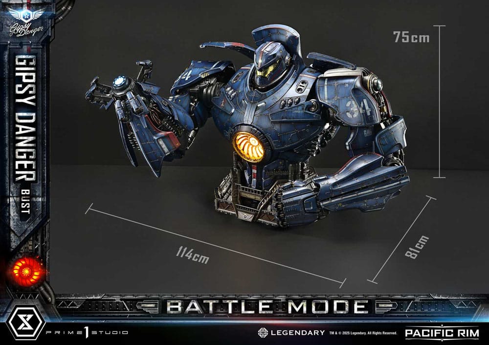 Pacific Rim buste 1/1 Gipsy Danger Battle Mode 75 cm