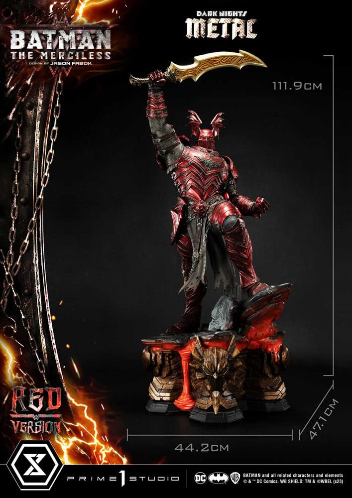 Dark Nights: Death Metal statuette 1/3 The Mericless Red Version 111 cm