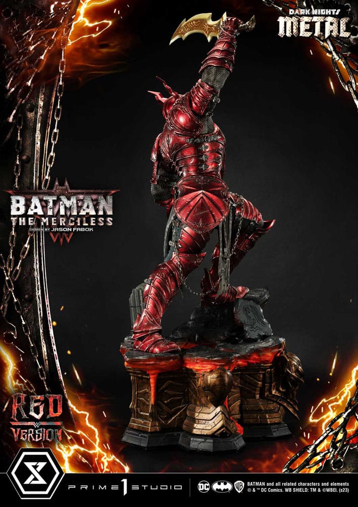 Dark Nights: Death Metal statuette 1/3 The Mericless Red Version 111 cm