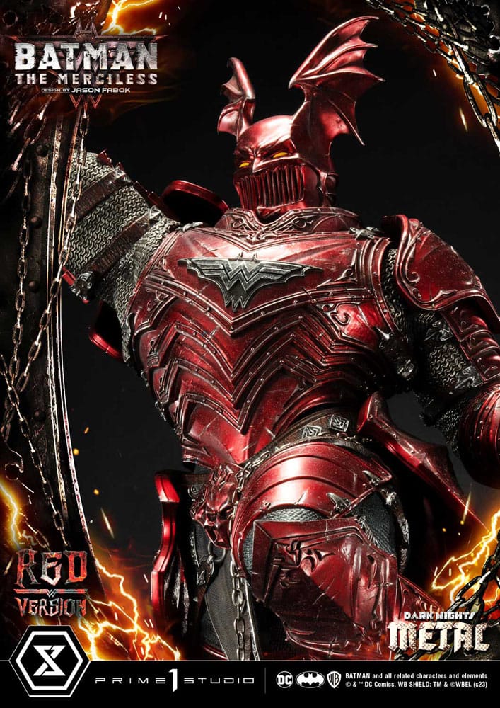 Dark Nights: Death Metal statuette 1/3 The Mericless Red Version 111 cm