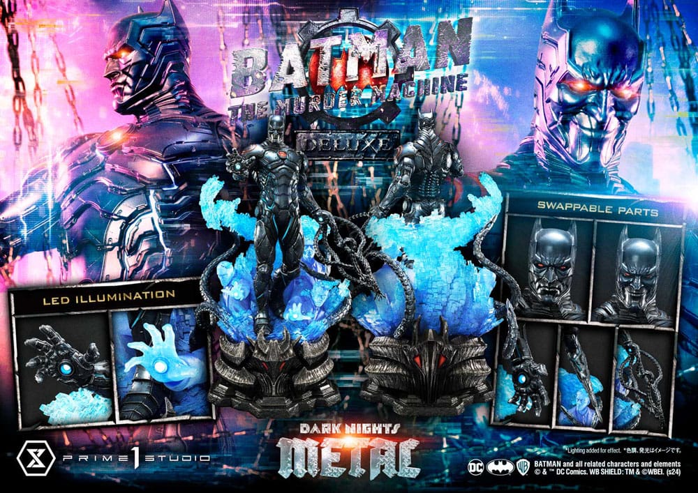 Batman: The Dark Nights Metal (Comics) statuette Museum Masterline Series 1/3 The Murder Machine Deluxe Bonus Version 85 cm