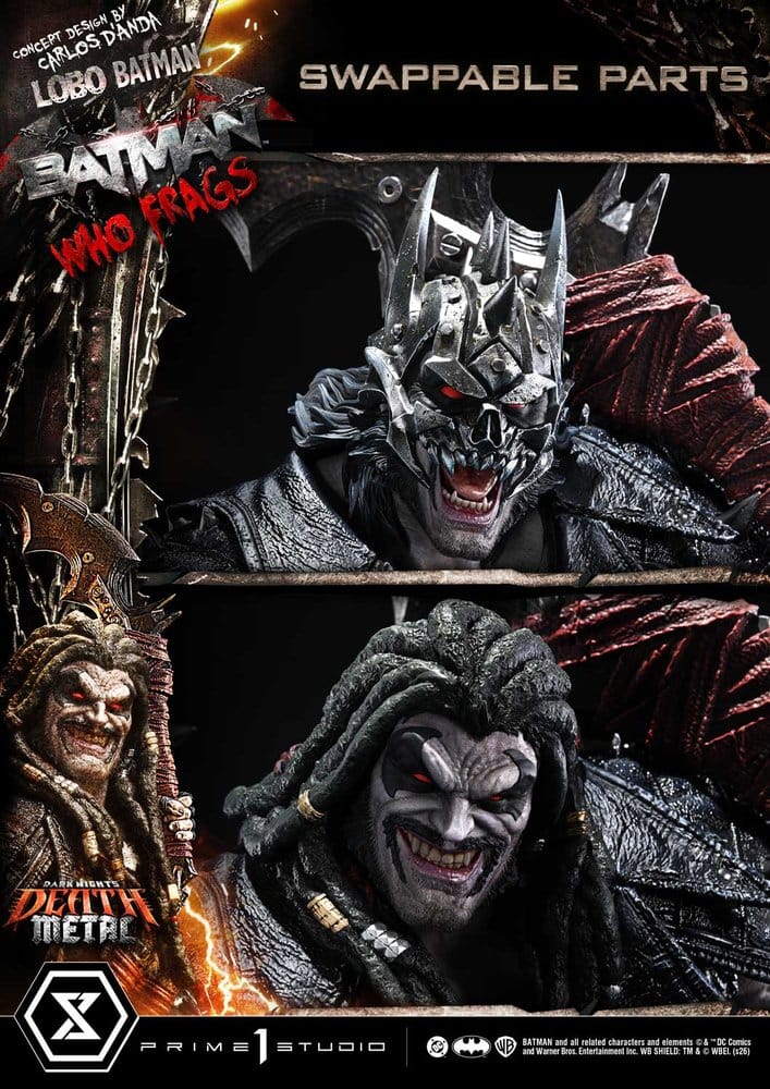 Dark Nights: Death Metal Museum Masterline statuette 1/3 Lobo Batman: Batman Who Frags 81 cm