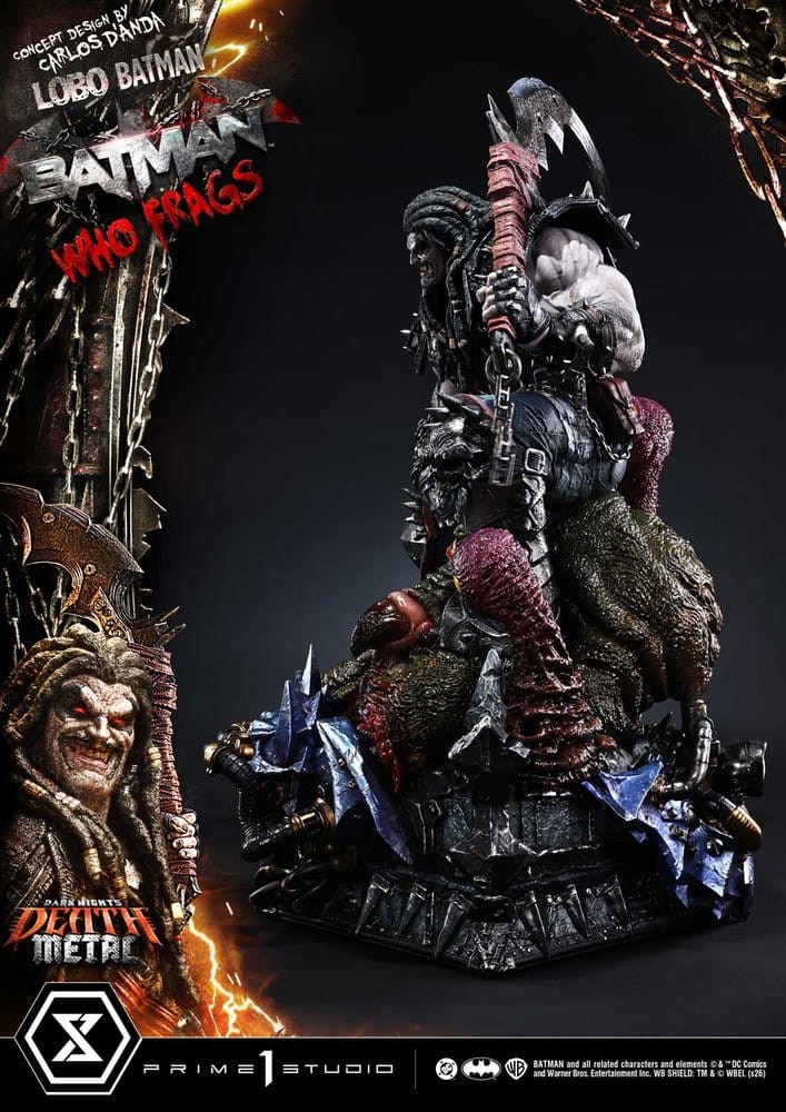 Dark Nights: Death Metal Museum Masterline statuette 1/3 Lobo Batman: Batman Who Frags 81 cm