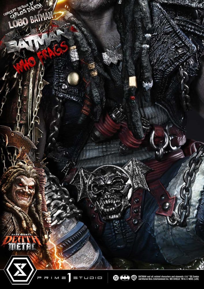 Dark Nights: Death Metal Museum Masterline statuette 1/3 Lobo Batman: Batman Who Frags 81 cm