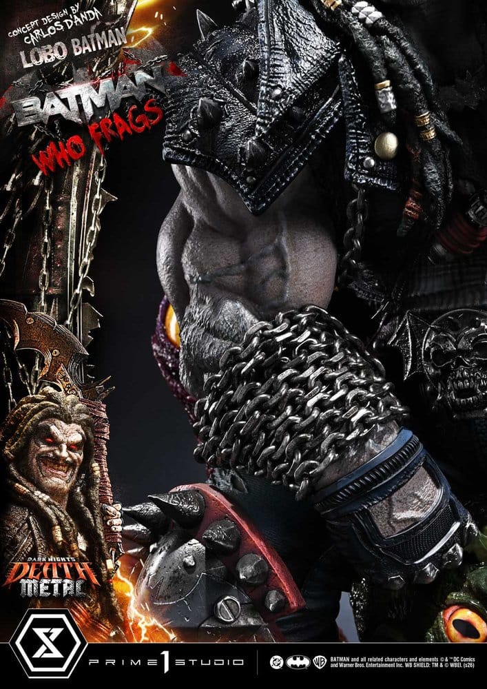 Dark Nights: Death Metal Museum Masterline statuette 1/3 Lobo Batman: Batman Who Frags 81 cm