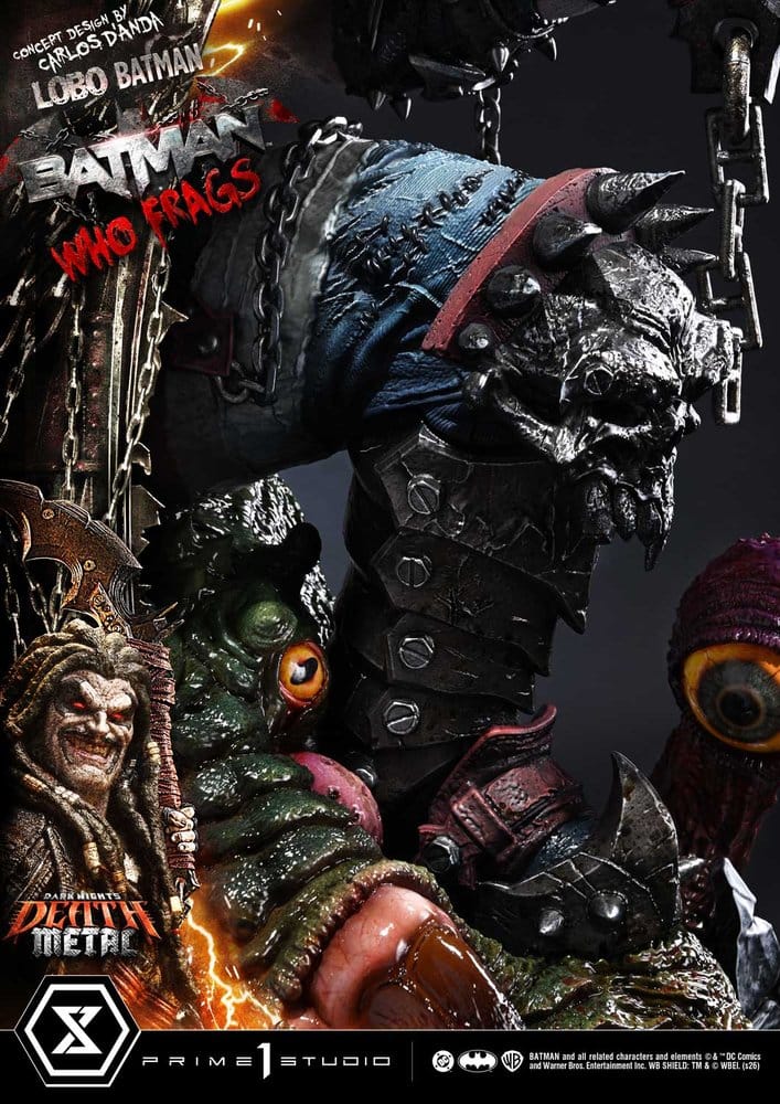 Dark Nights: Death Metal Museum Masterline statuette 1/3 Lobo Batman: Batman Who Frags 81 cm