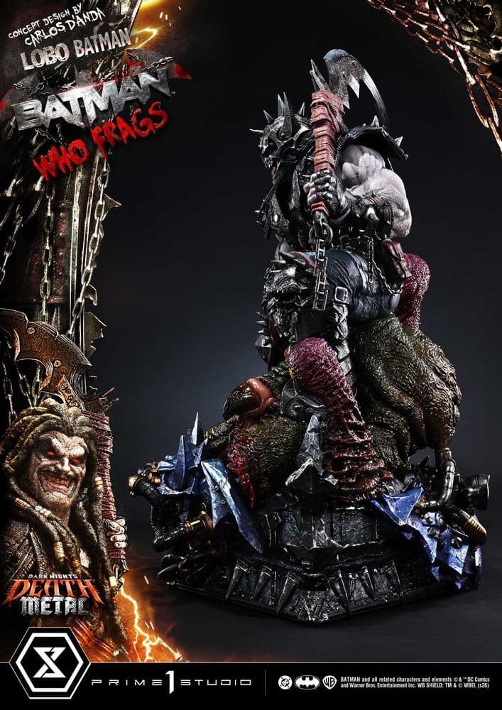 Dark Nights: Death Metal Museum Masterline statuette 1/3 Lobo Batman: Batman Who Frags 81 cm