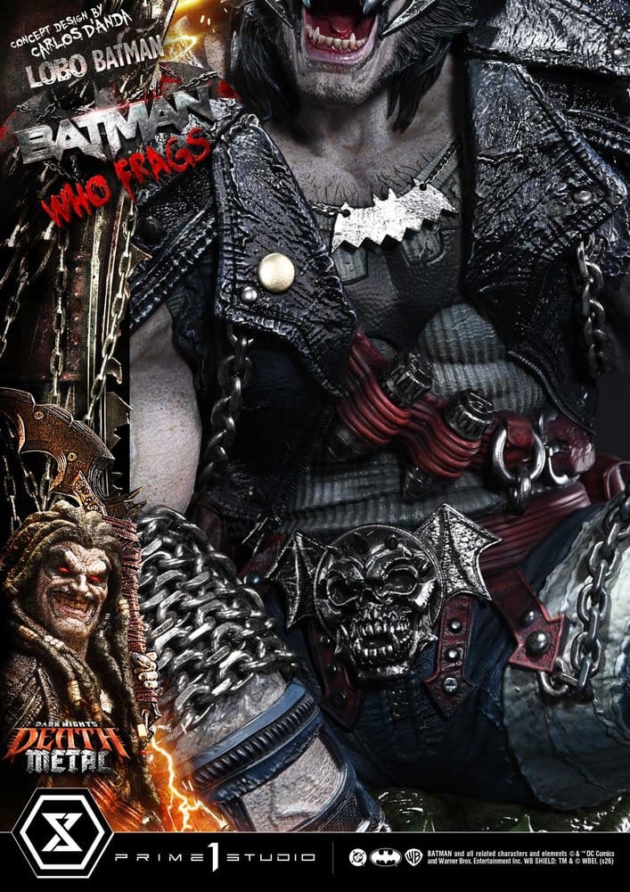 Dark Nights: Death Metal Museum Masterline statuette 1/3 Lobo Batman: Batman Who Frags 81 cm