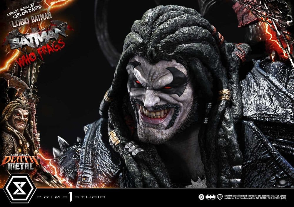 Dark Nights: Death Metal Museum Masterline statuette 1/3 Lobo Batman: Batman Who Frags 81 cm