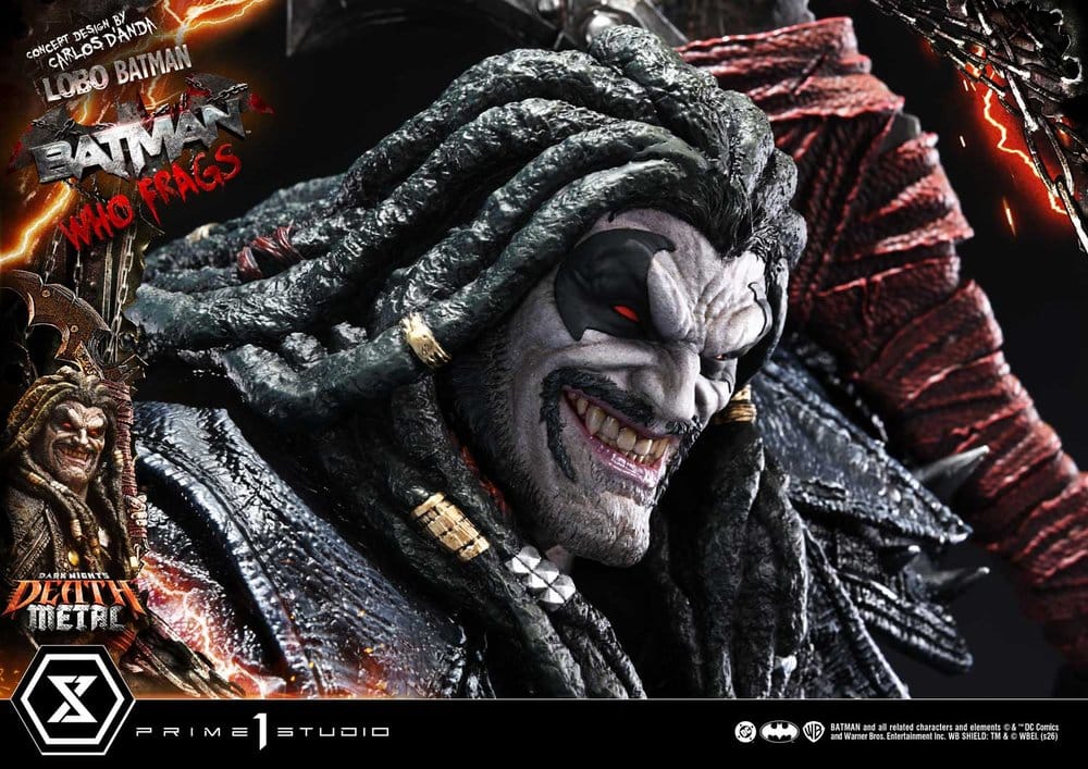Dark Nights: Death Metal Museum Masterline statuette 1/3 Lobo Batman: Batman Who Frags 81 cm