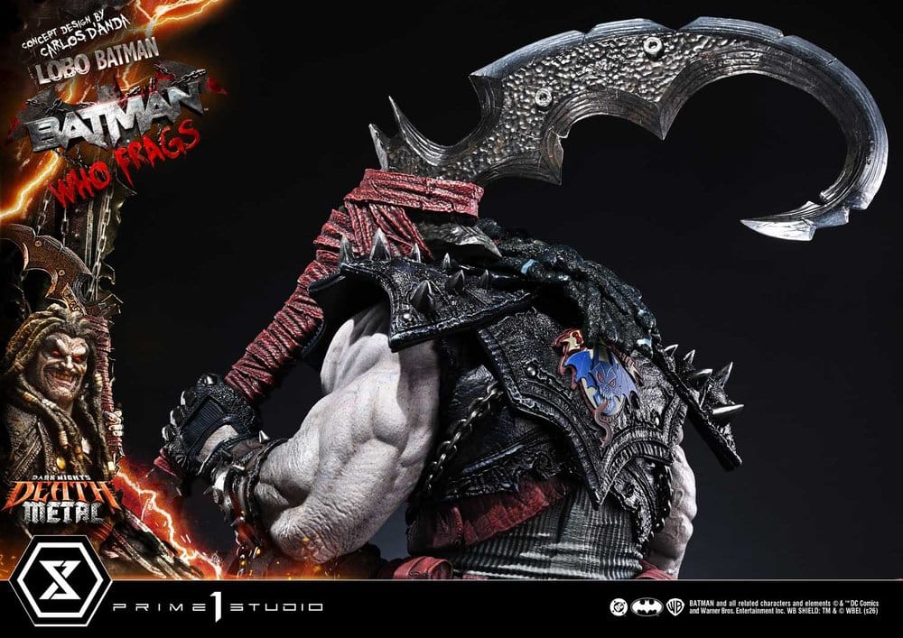 Dark Nights: Death Metal Museum Masterline statuette 1/3 Lobo Batman: Batman Who Frags 81 cm