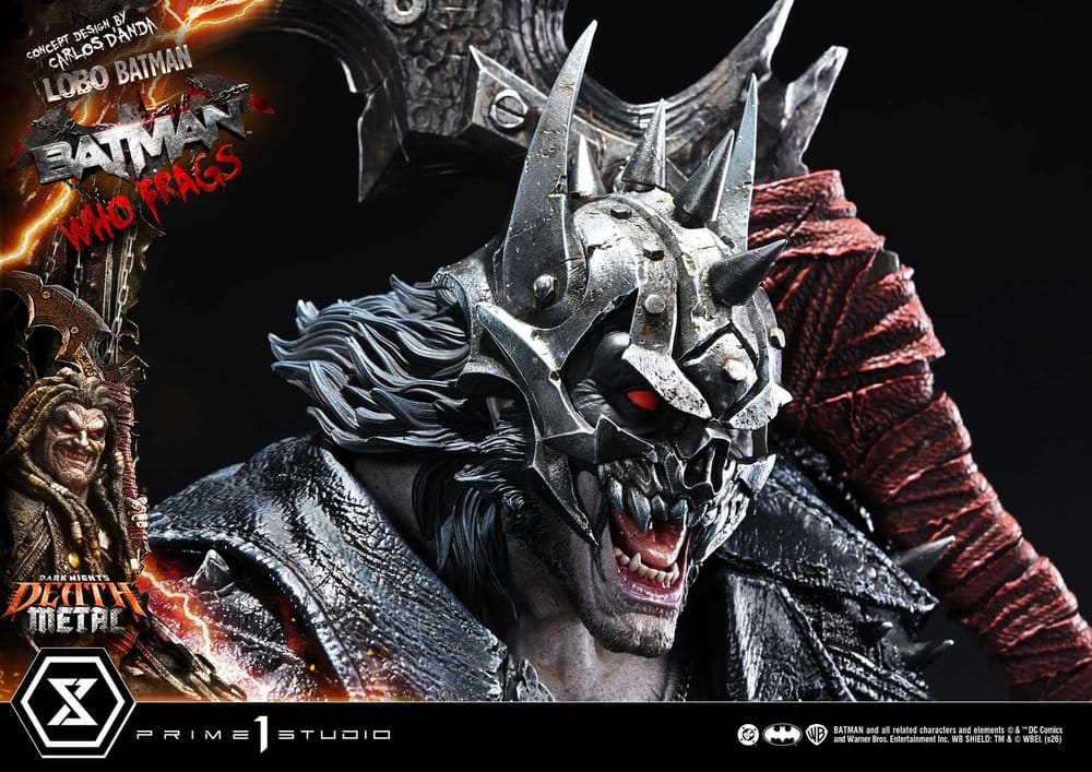 Dark Nights: Death Metal Museum Masterline statuette 1/3 Lobo Batman: Batman Who Frags 81 cm